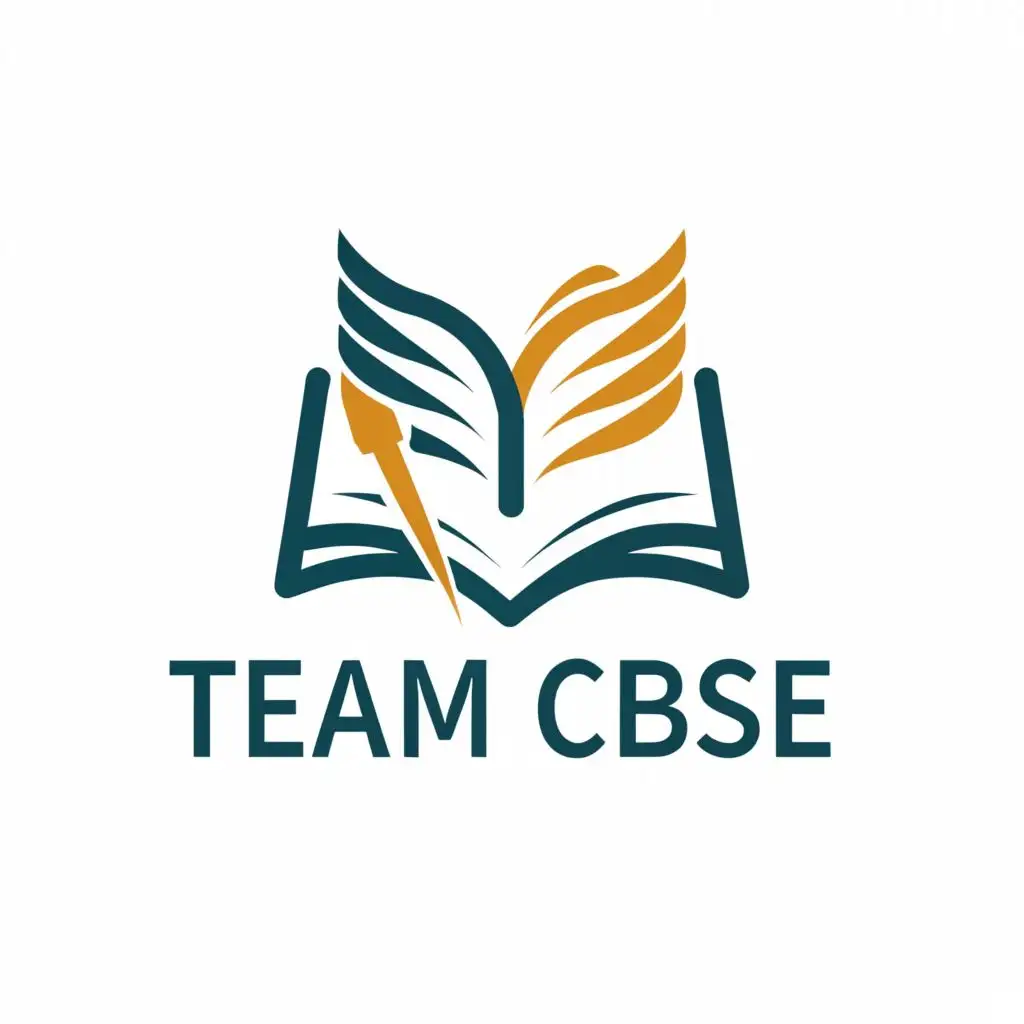 a logo design,with the text "TEAM CBSE", main symbol:EDUCATION,Moderate,be used in Education industry,clear background