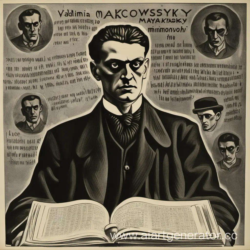 Владимир Владимирович Маяковский смотрит на Слово