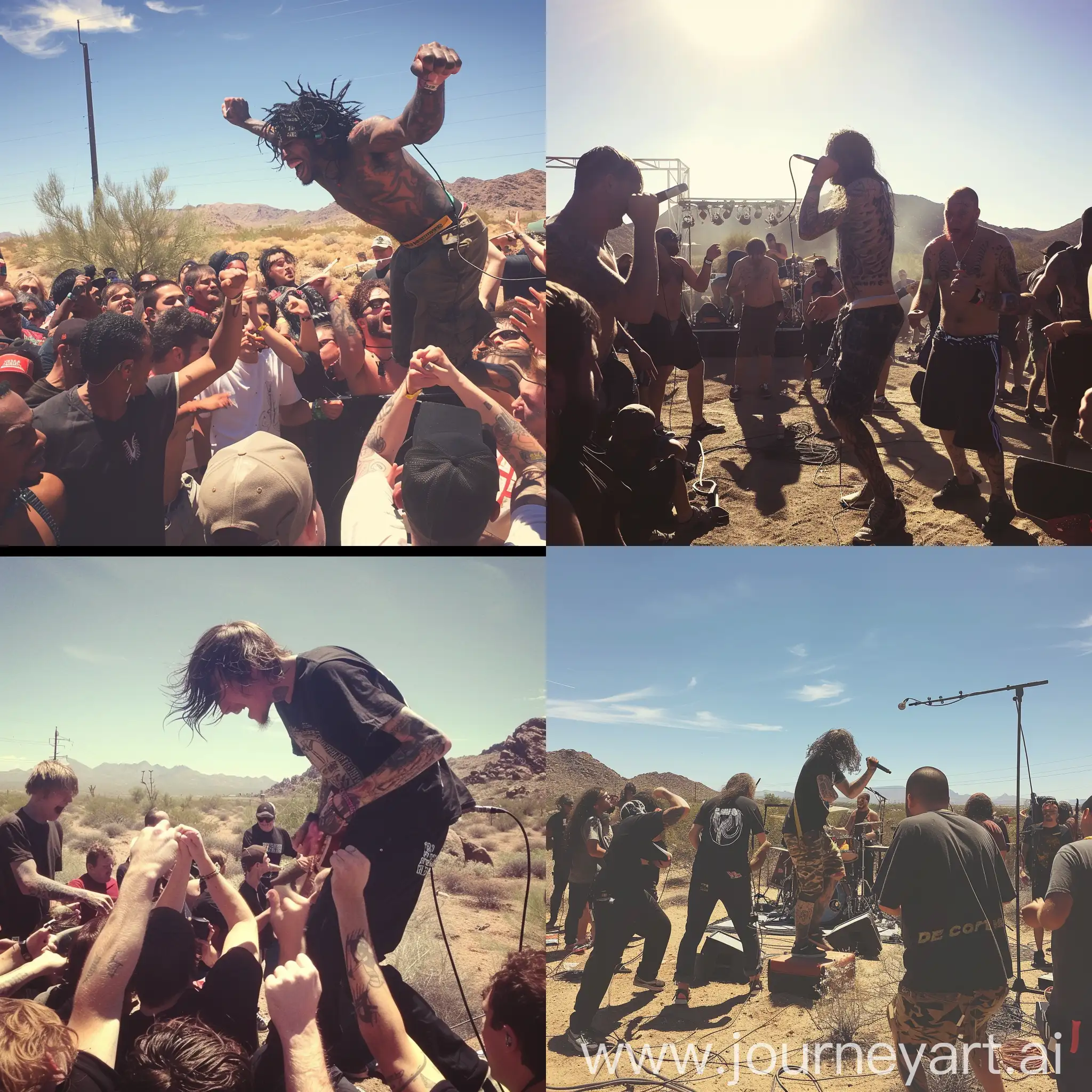 Death-Grips-Live-Performance-in-Arizona-Desert-Noisy-Amateur-Concert-Picture-with-Broad-Daylight-Moshpit