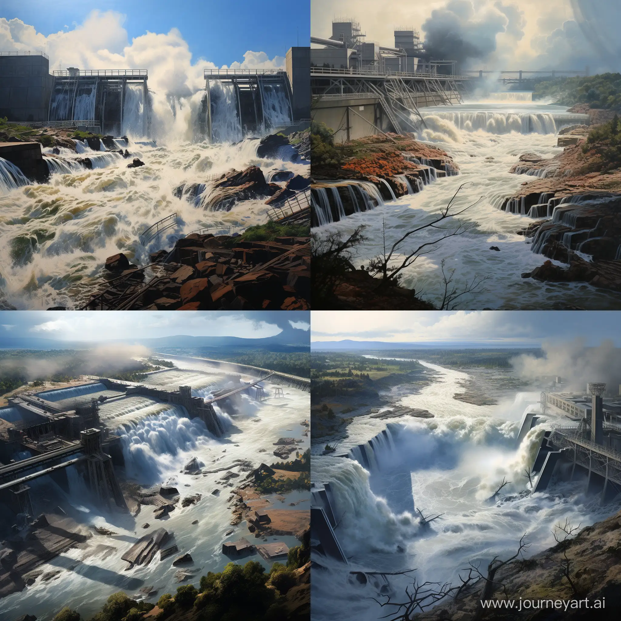 Dystopian-Scene-Massive-Water-Dam-and-Power-Plant-Catastrophe