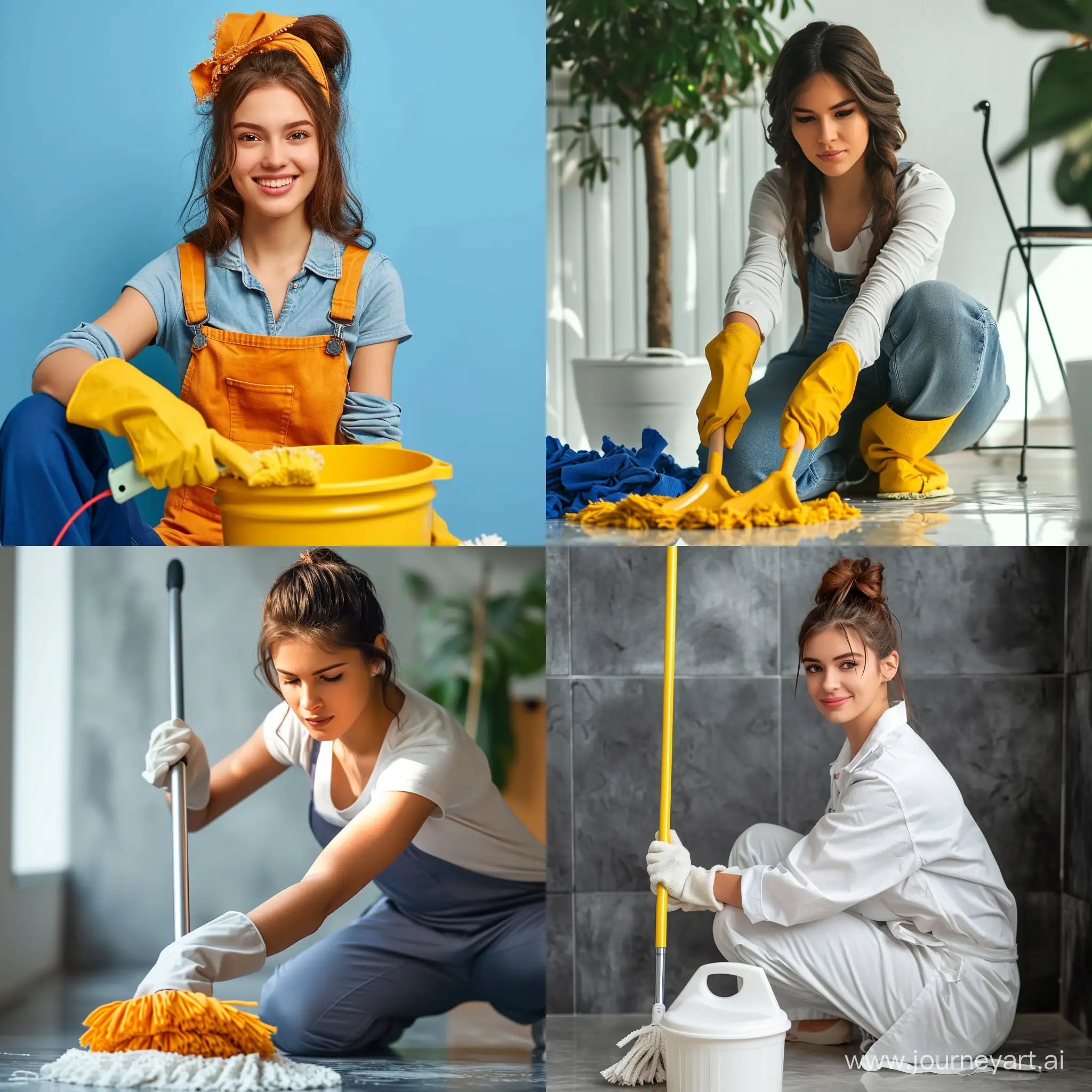 Modern-Style-Home-Cleaning-by-a-Beautiful-Woman