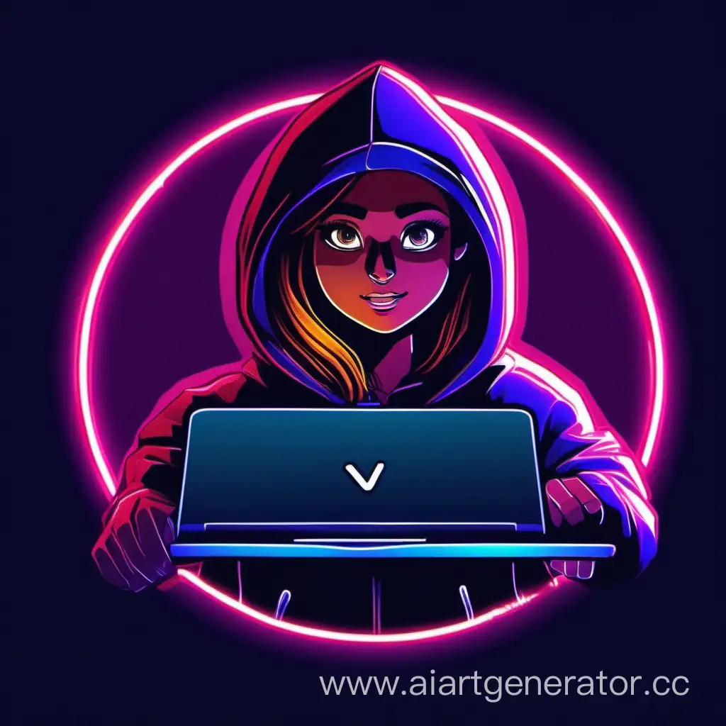 Dark-Neon-Avatar-for-Web-Developer-Telegram-Channel