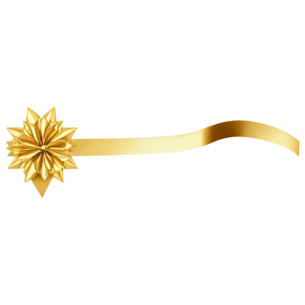 Elegant-Gold-Ribbon-PNG-HighQuality-Decorative-Element-for-Designs