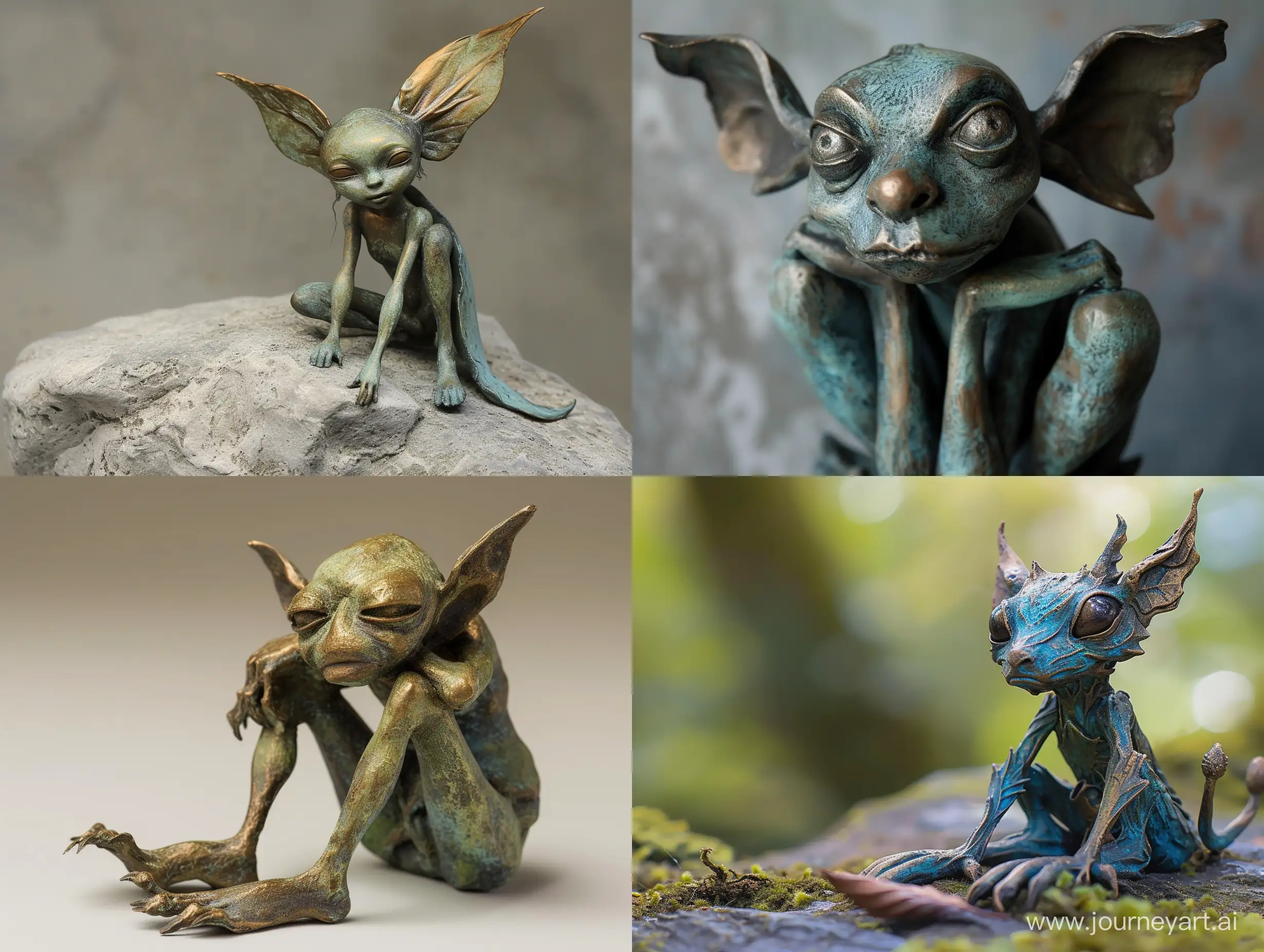 Enchanting-Bronze-FairyTale-Figurine-Imaginary-Character-Sculpture