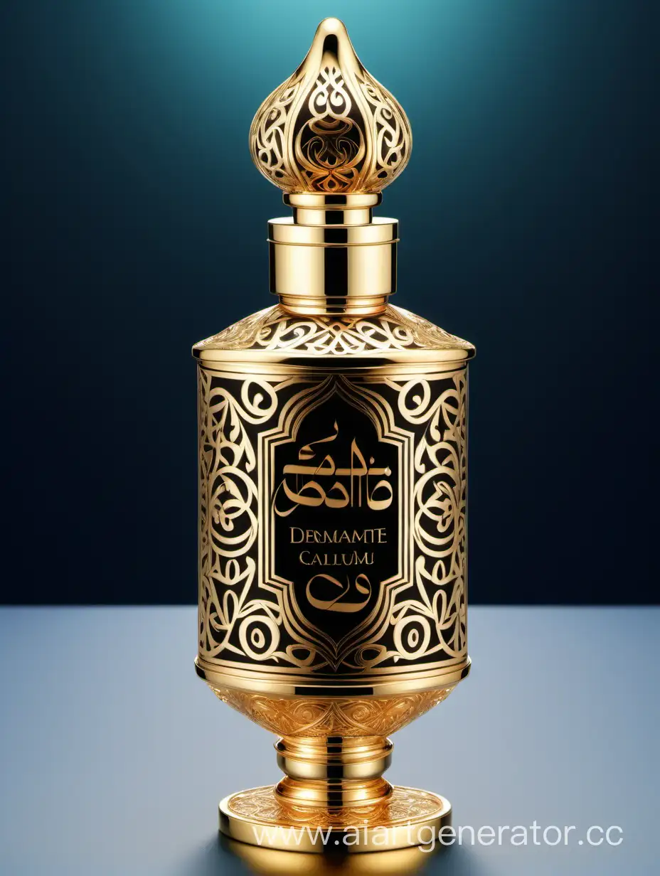 Luxury-Perfume-with-Elaborate-Arabic-Calligraphic-Ornamental-Cap