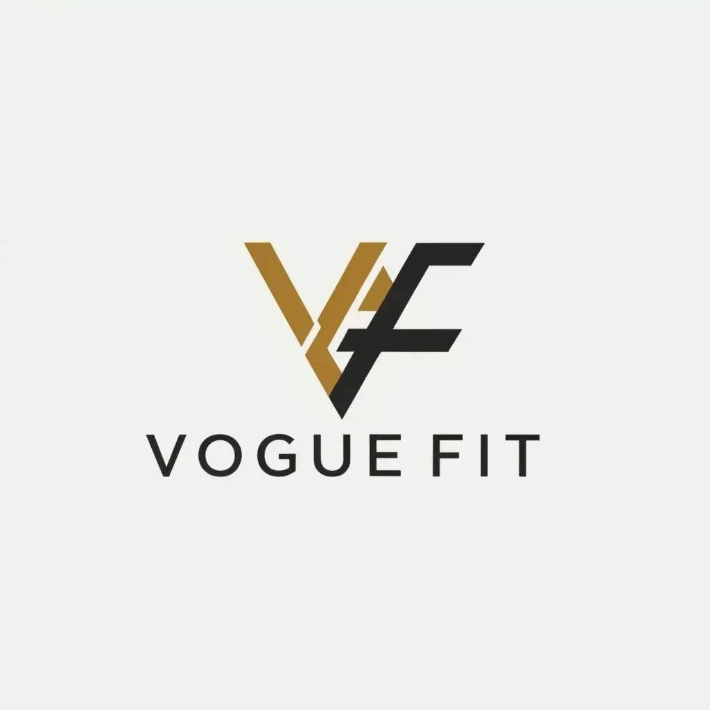a logo design,with the text "VogueFit", main symbol:rectangle logo that has the logo name in center but its width is bigger than the height,Minimalistic,be used in Retail industry,clear background