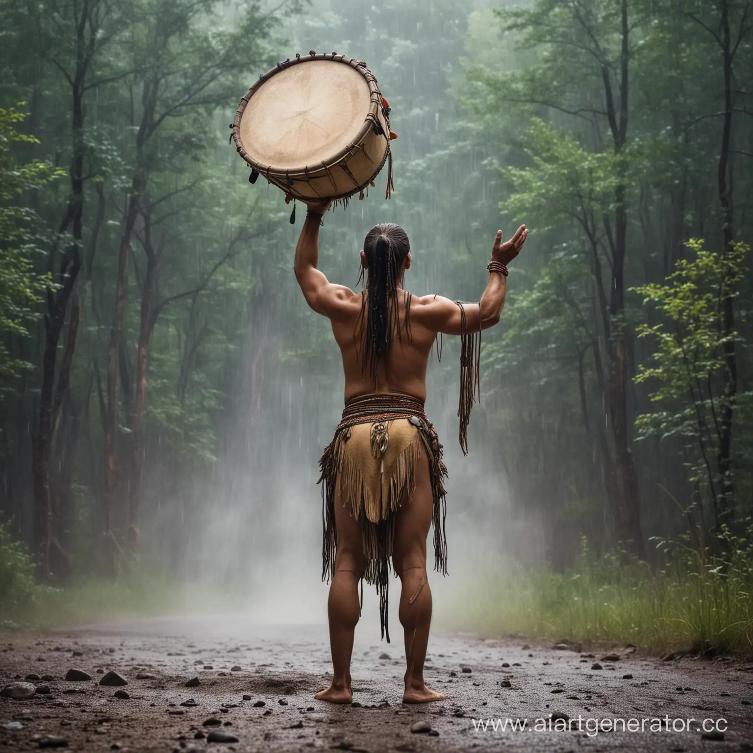 Shaman-Drumming-for-Rain-Invocation