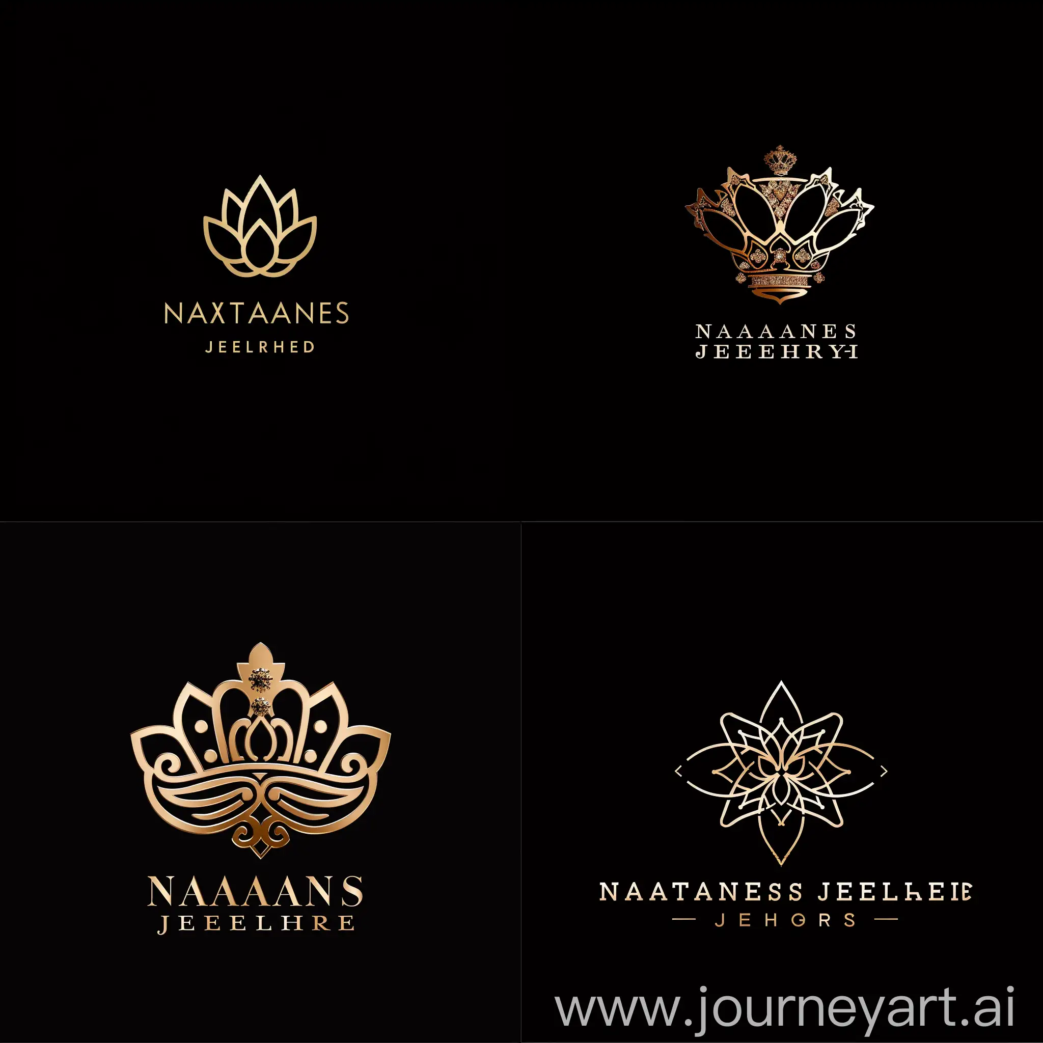 создай логотип для ювелирные изделия с надписю NATANES JEWELRY