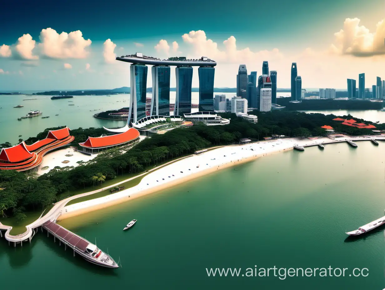 Panoramic-Fusion-of-Singapore-Skyline-and-Bintan-Island-Beach