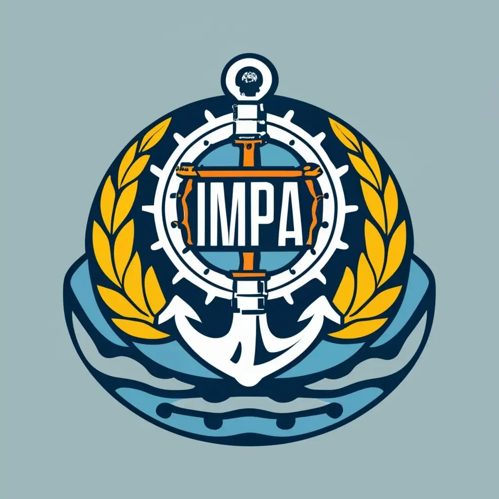 logo, vessel maritime marine sea procurement, with the text "impa", typography