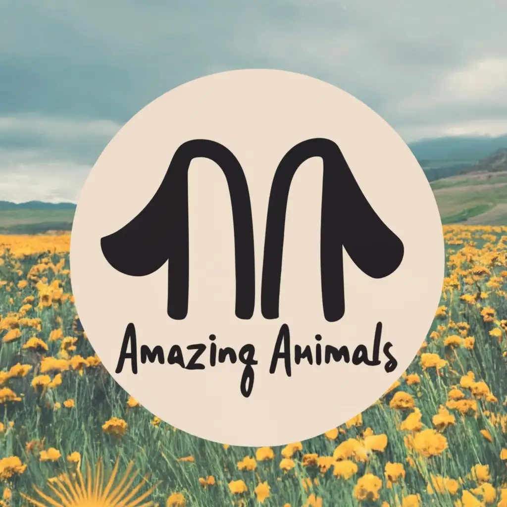 logo, AA, with the text "Amazing Animals", typography