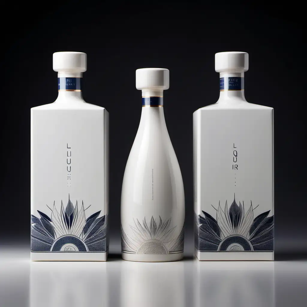 Modern HighEnd Liquor Packaging Design with Minimalist Elegance