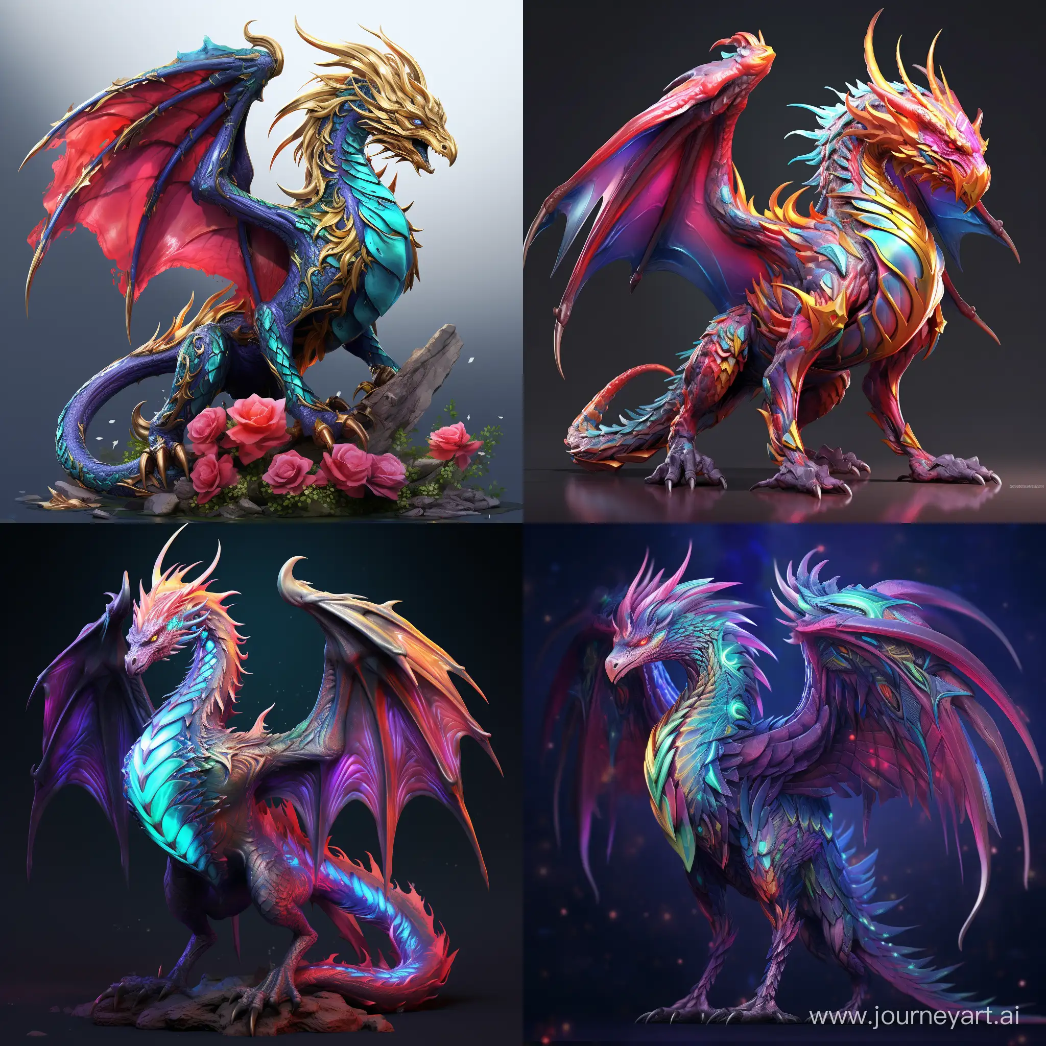 Vibrant-FullBody-Dragon-Concept-Art