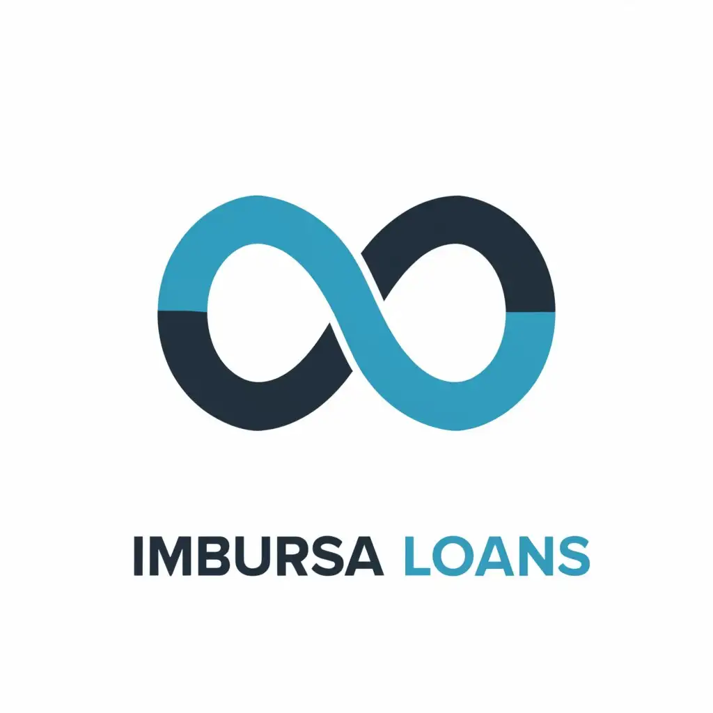 a logo design,with the text "Imbursa Loans", main symbol:finance icon with blue background,Moderate,be used in Finance industry,clear background