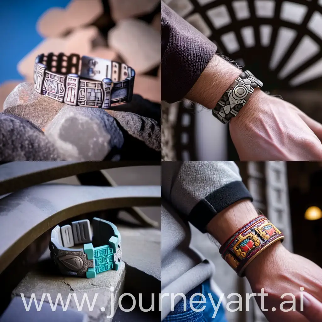 Sport bracelet with Iranian architectural approach