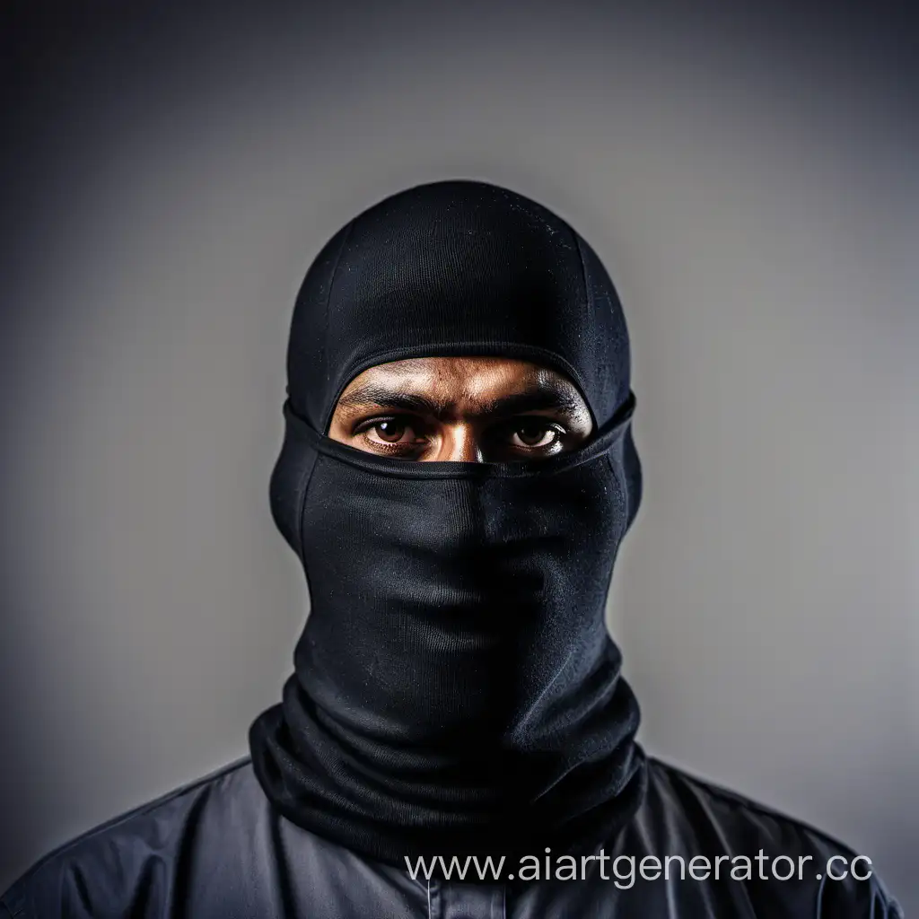 Портрет, человек исламист в Балаклаве 