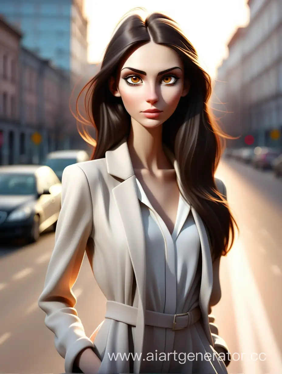 Stylish-Russian-Girl-Walking-to-a-Bright-City
