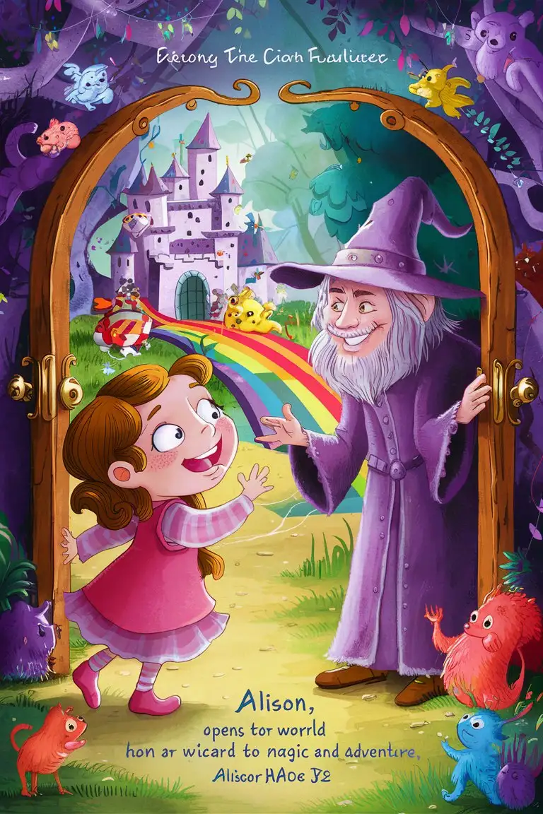 Alison Discovers Magic Meeting Wizard Albert in a Whimsical Adventure