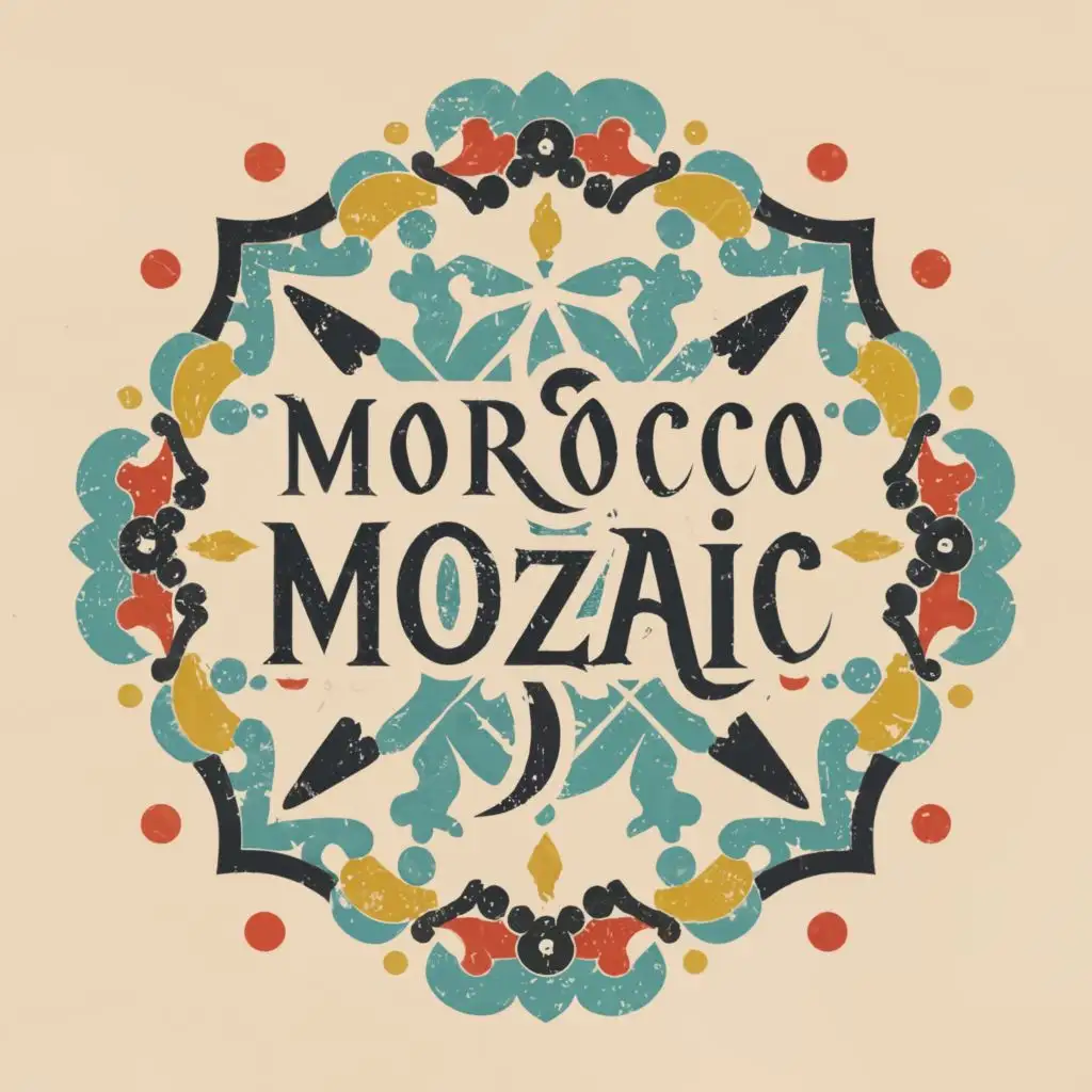 logo, craft, with the text "Morocco Mozaic", typography