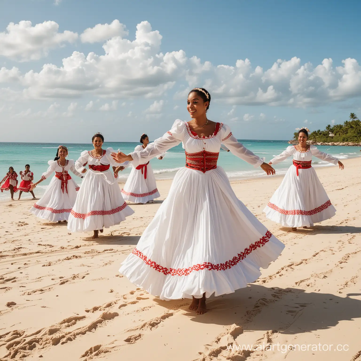 Dominican-Folk-Dance-on-Pristine-Beach