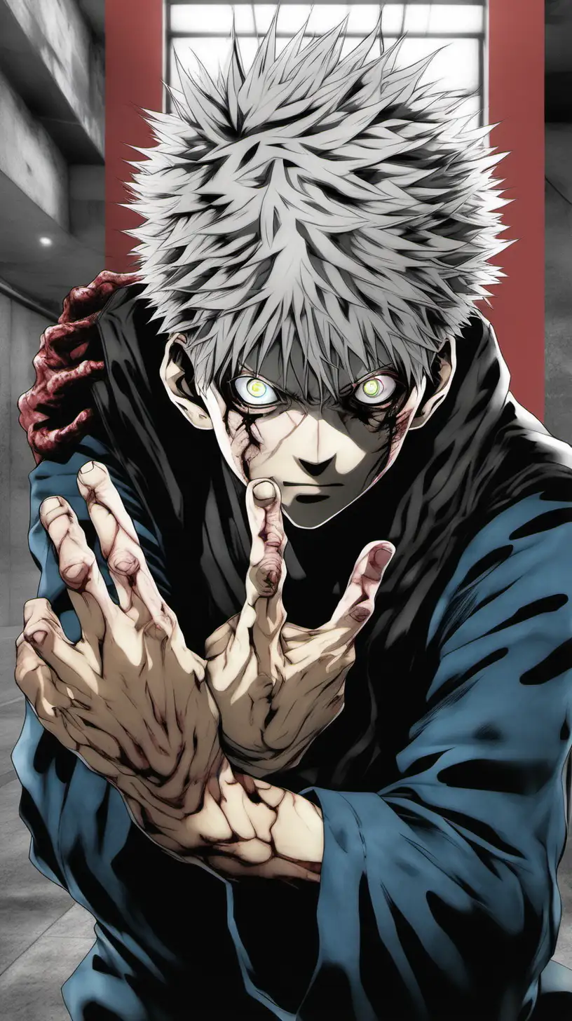 Jujutsu Kaisen cursed spirits, photo-realistic, hyper-realistic