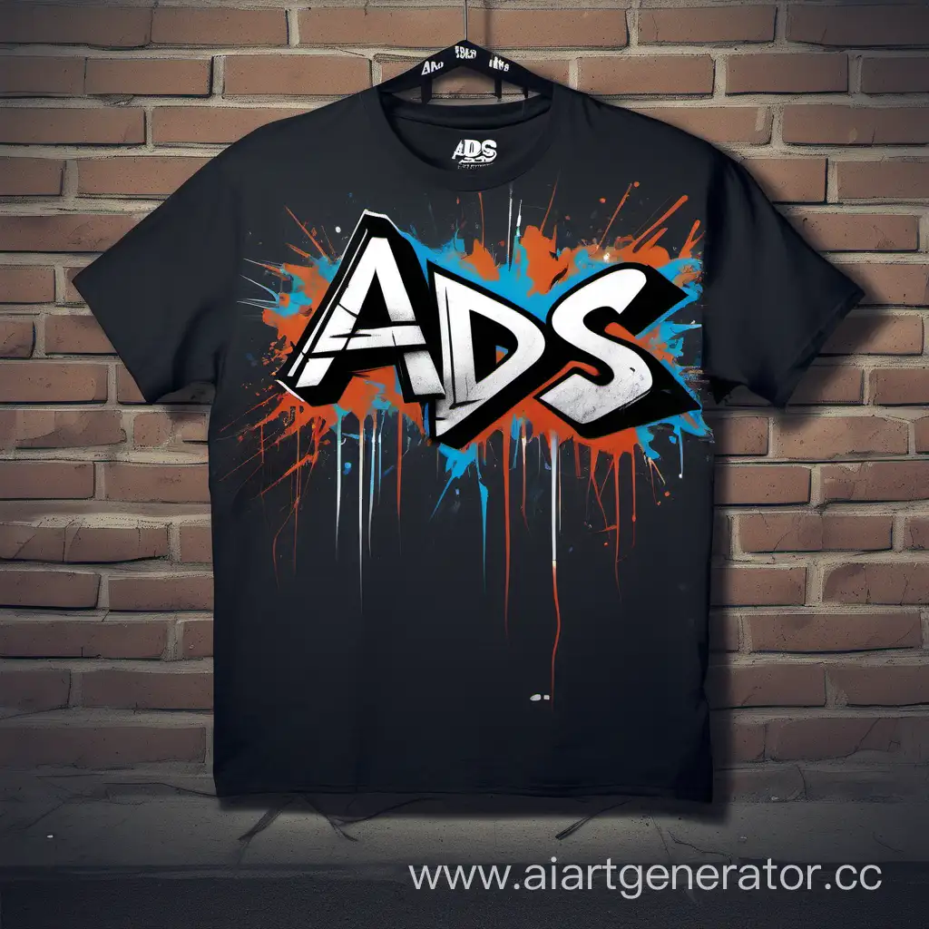 Urban-Style-Graffiti-Tshirt-with-Bold-ADS-Design