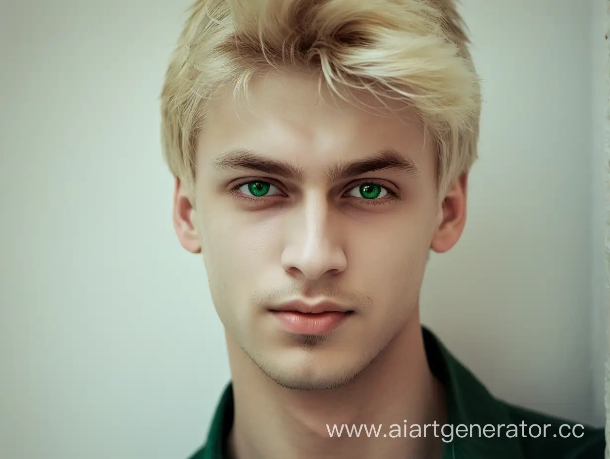 Writer, Russian, dark green eyes, blond, guy, 24 years old,