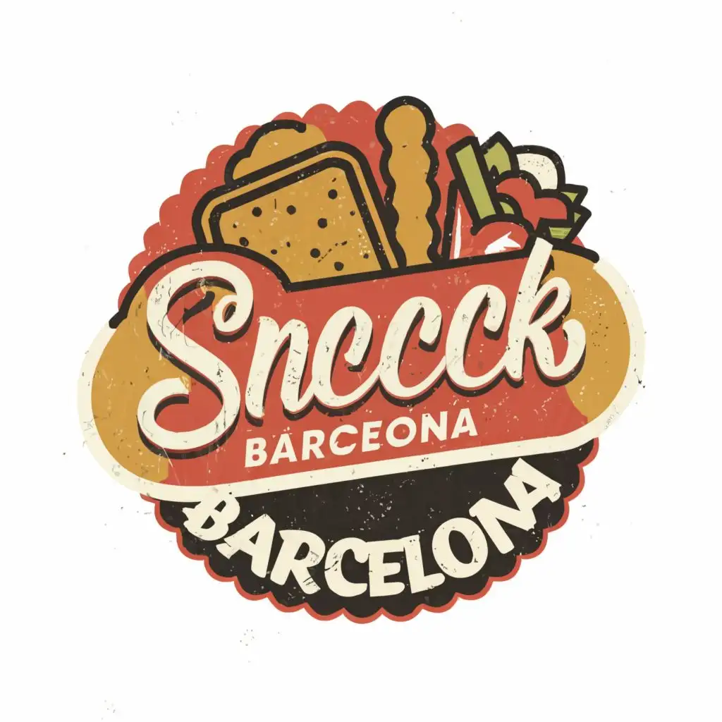 logo, food, with the text "Snack Barcelona (in Spanish)", typography, be used in Nonprofit industry