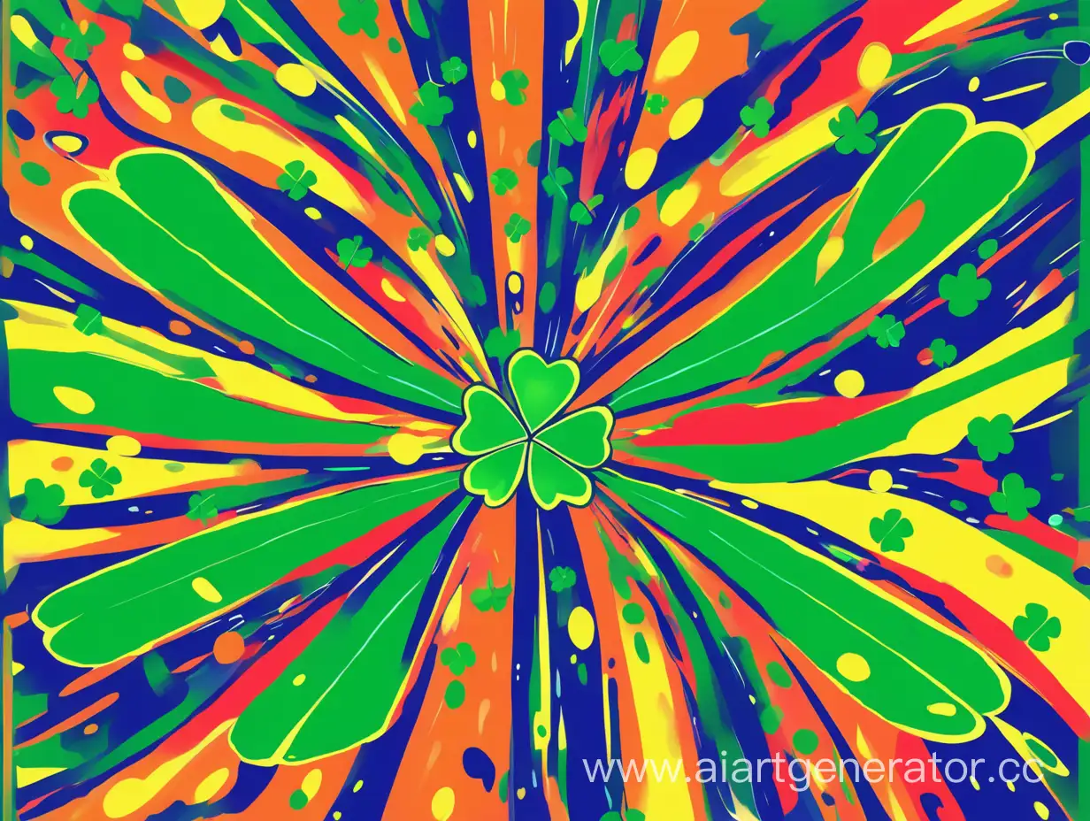 FourLeaf-Clover-Amid-Abstract-Minimalism