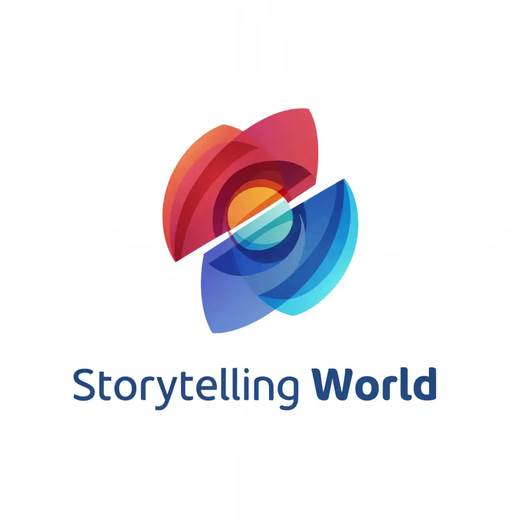 a logo design,with the text "Storytelling World", main symbol:youtube,Moderate,clear background