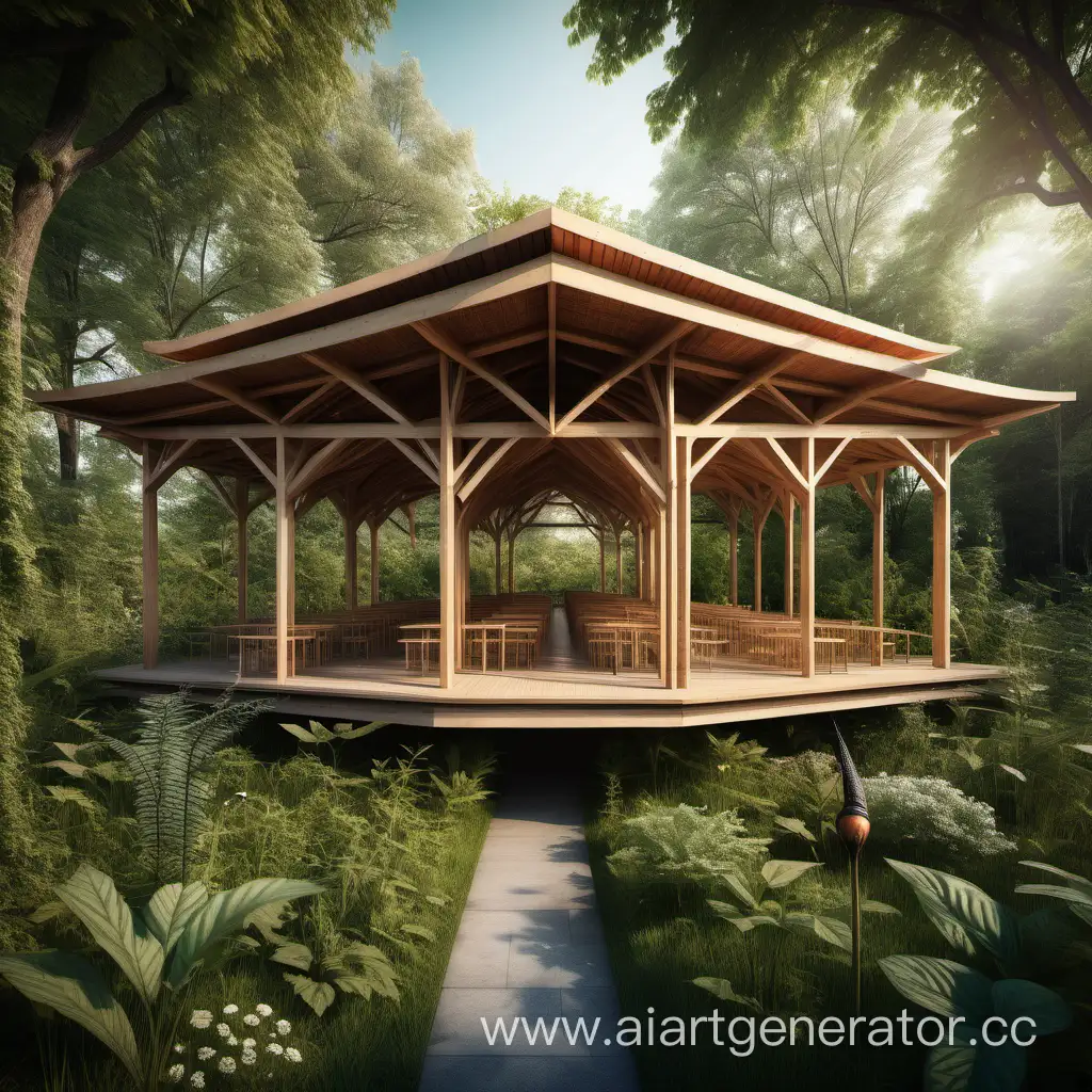 Enchanting-Wooden-Pavilion-Harmonized-with-Natures-Abundant-Insects