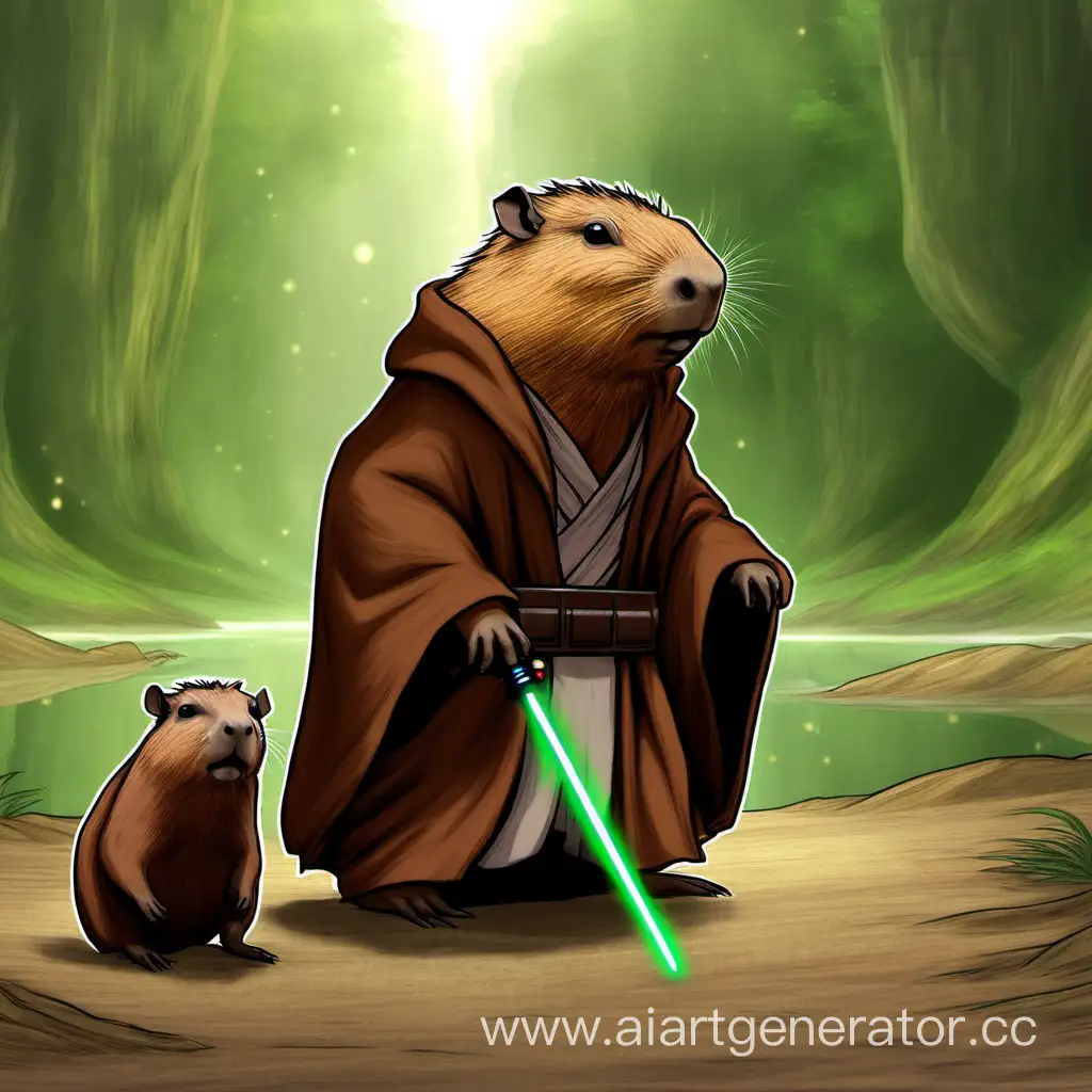 Majestic-Jedi-Capybara-Master-in-Action