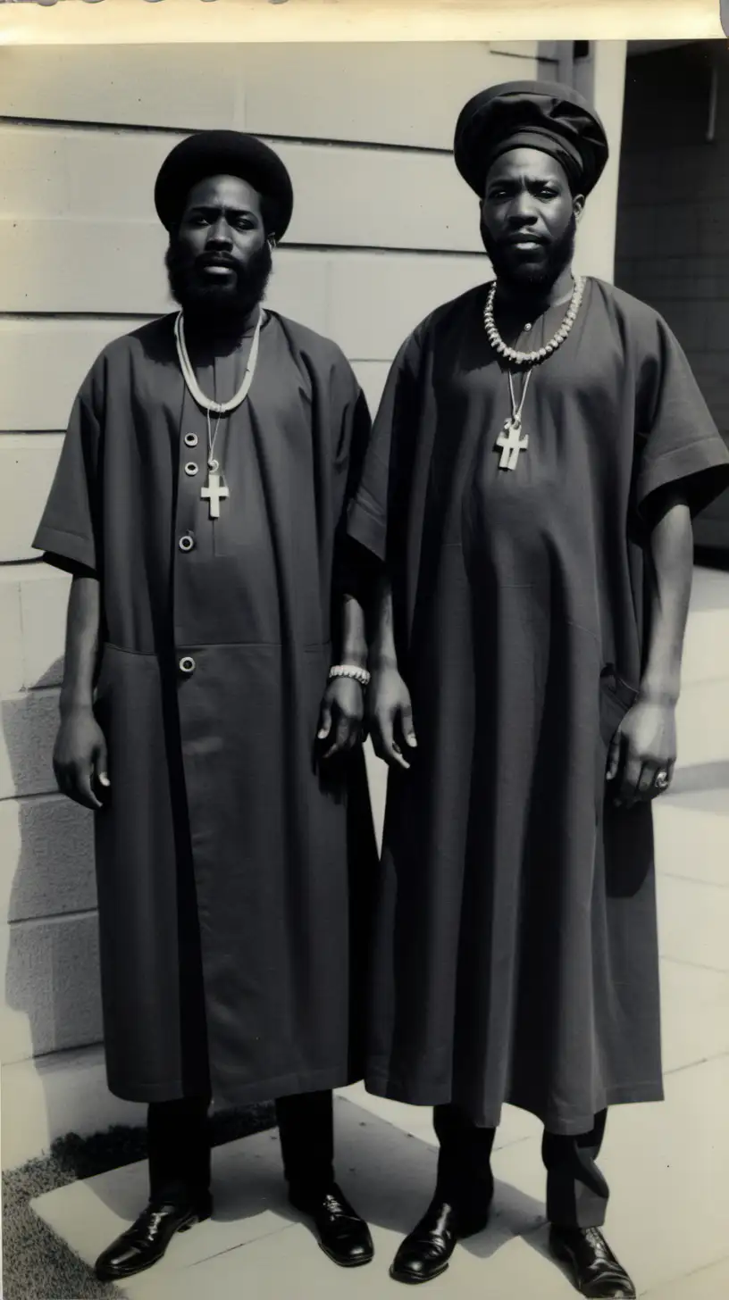 Stylish Black Hebrew Israelites with Dreadlocks in the 1960s