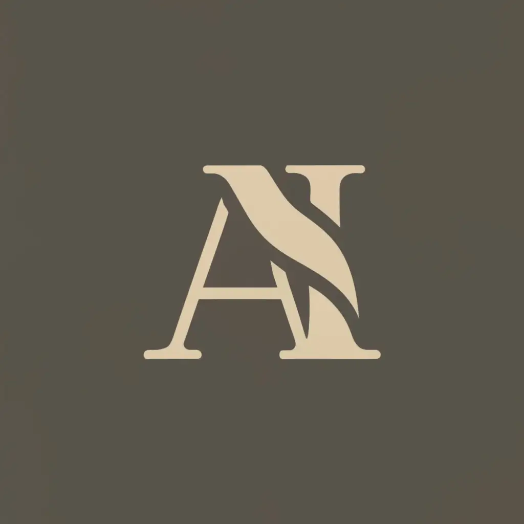 logo, create a clean and simple logo surrounding the text " A I ", with the text "AI", typography, add an I