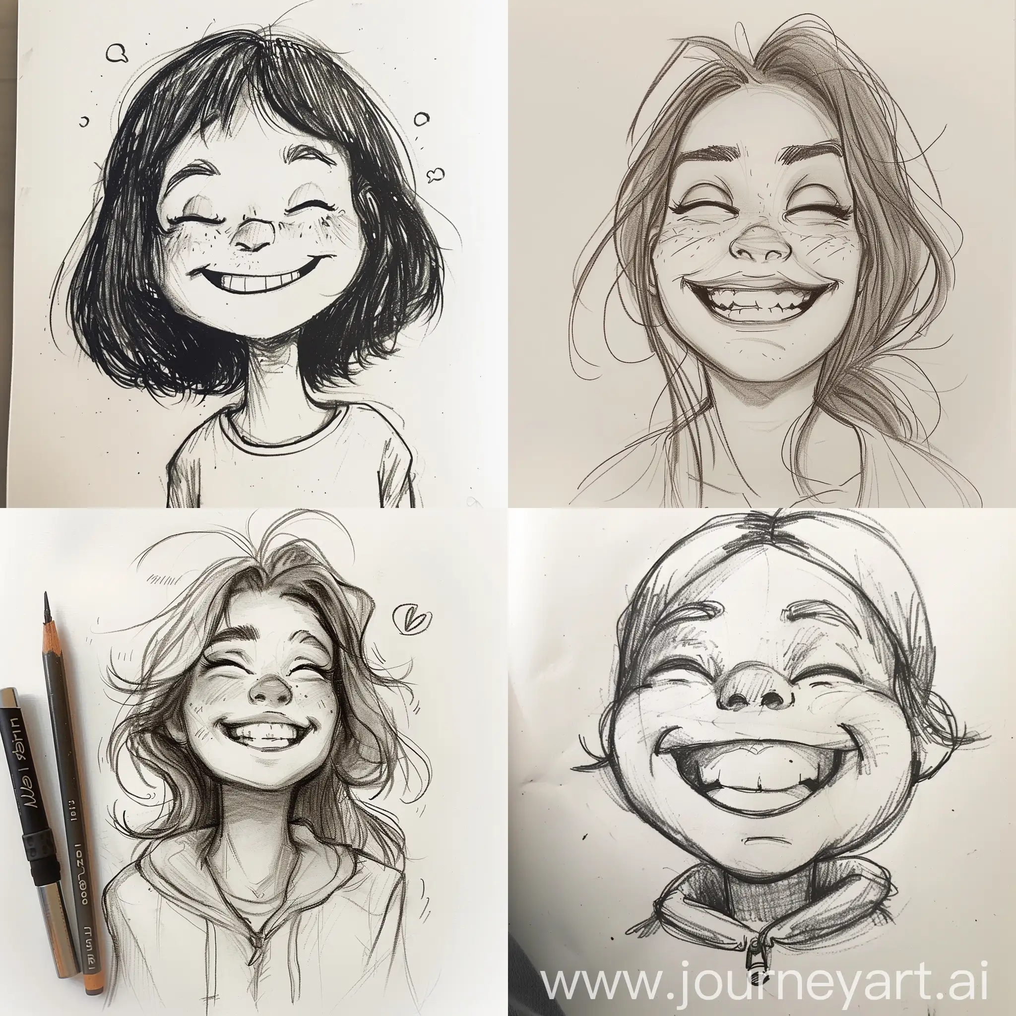 Draw me a very happy person