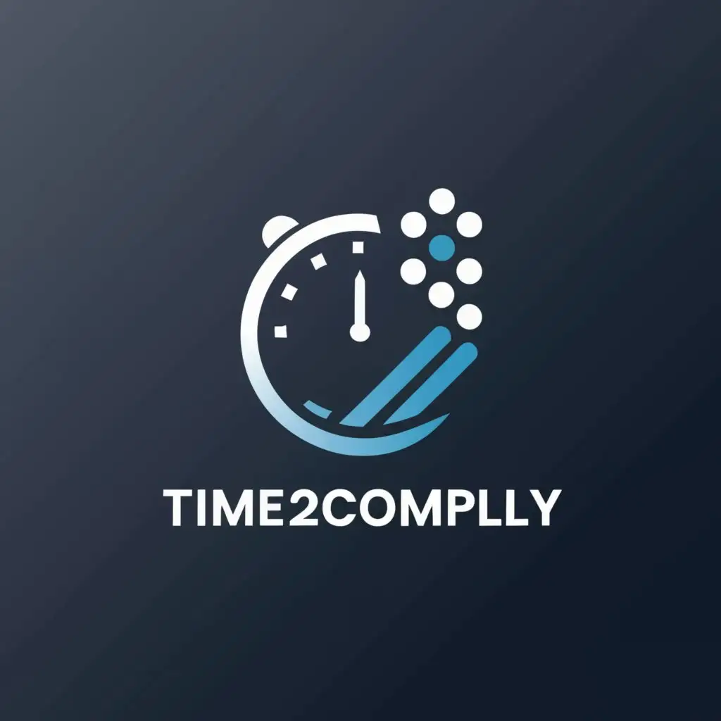 a logo design,with the text "Time2Comply", main symbol:money time,Moderate,be used in Finance industry,clear background