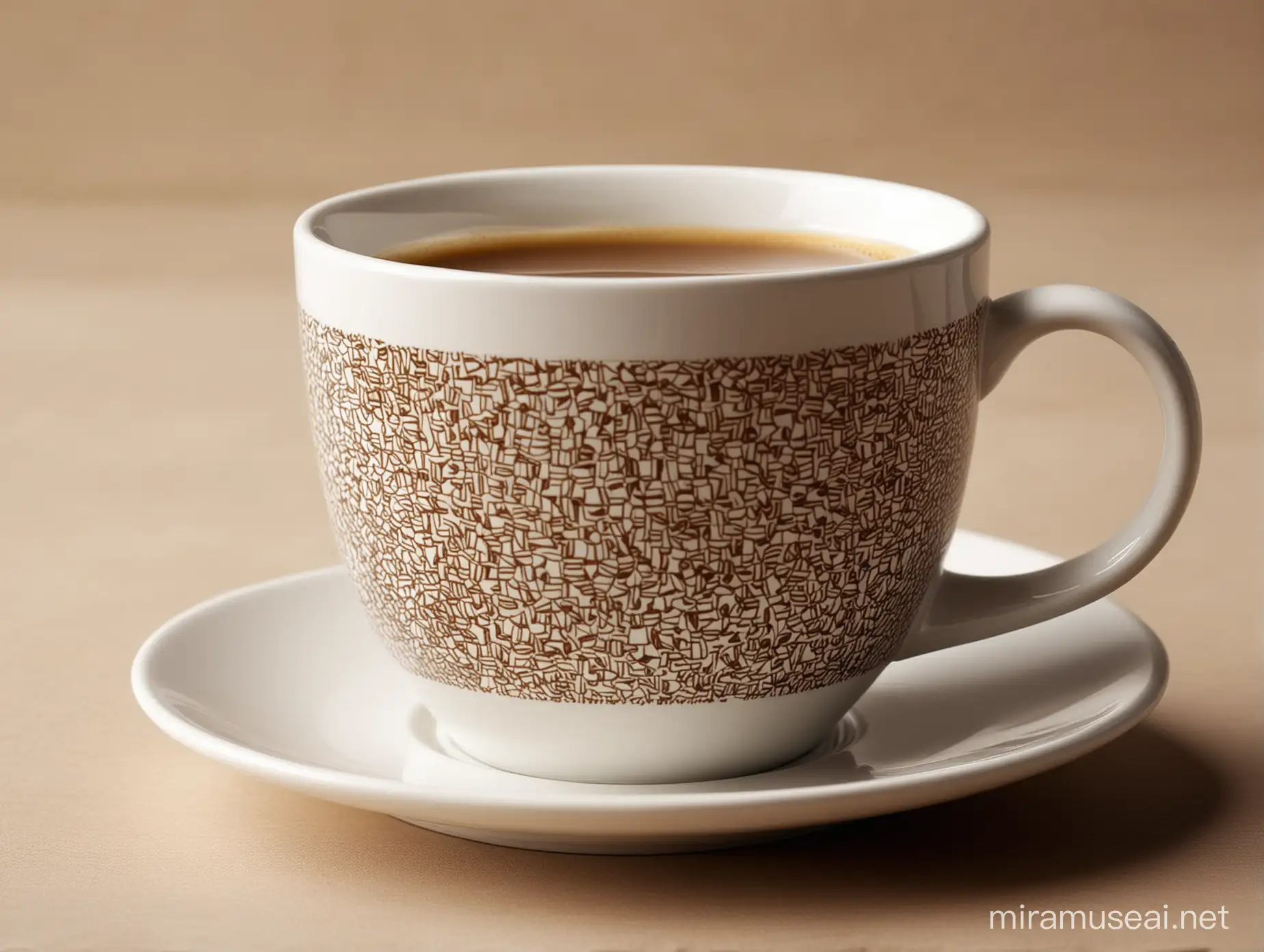 Elegant Coffee Cup Photography Sophisticated Charm on Isolated Background
