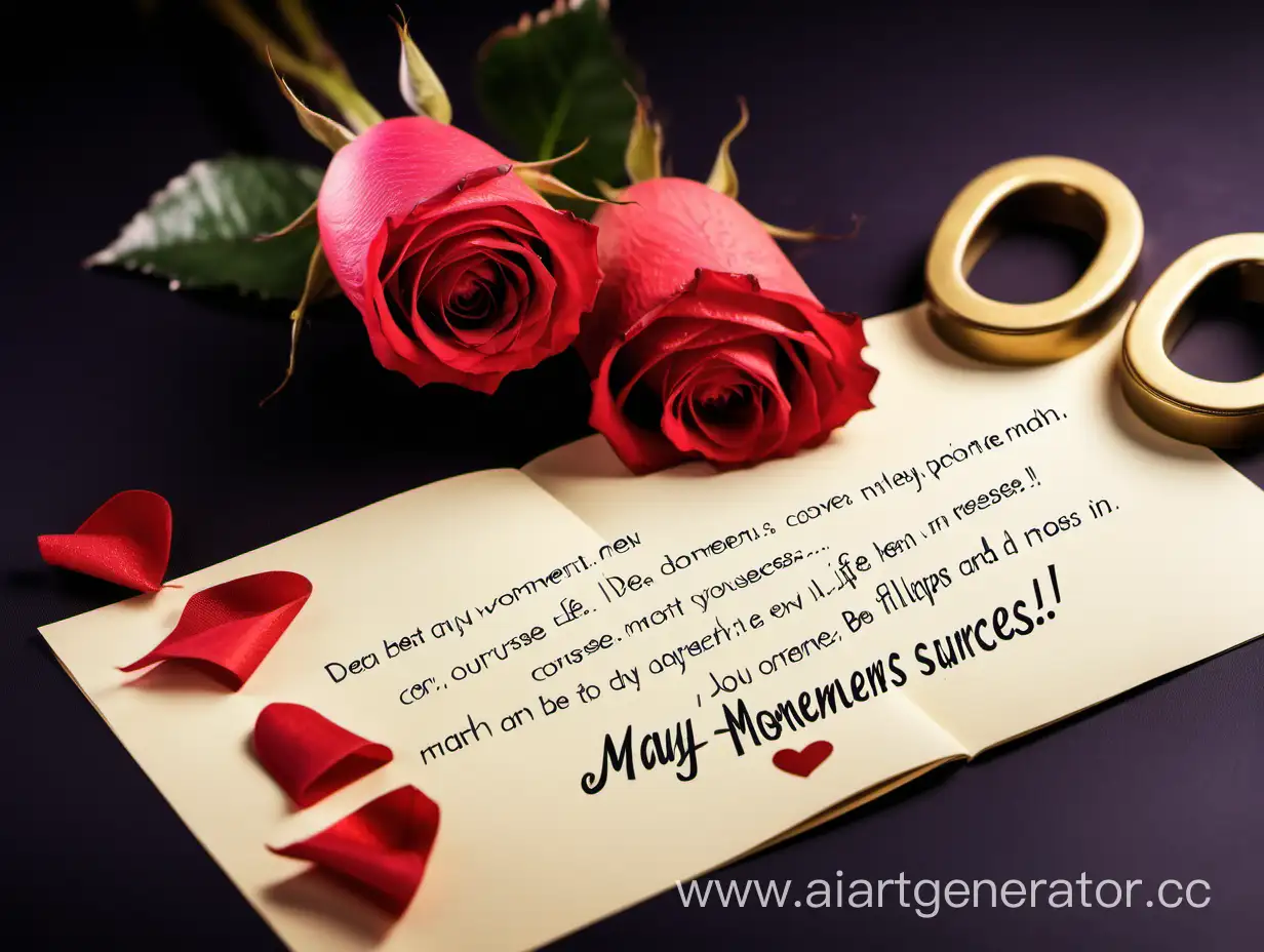 Celebrating-International-Womens-Day-with-Love-and-Contrasts-Letter-Gun-and-Rose-on-Black-Table