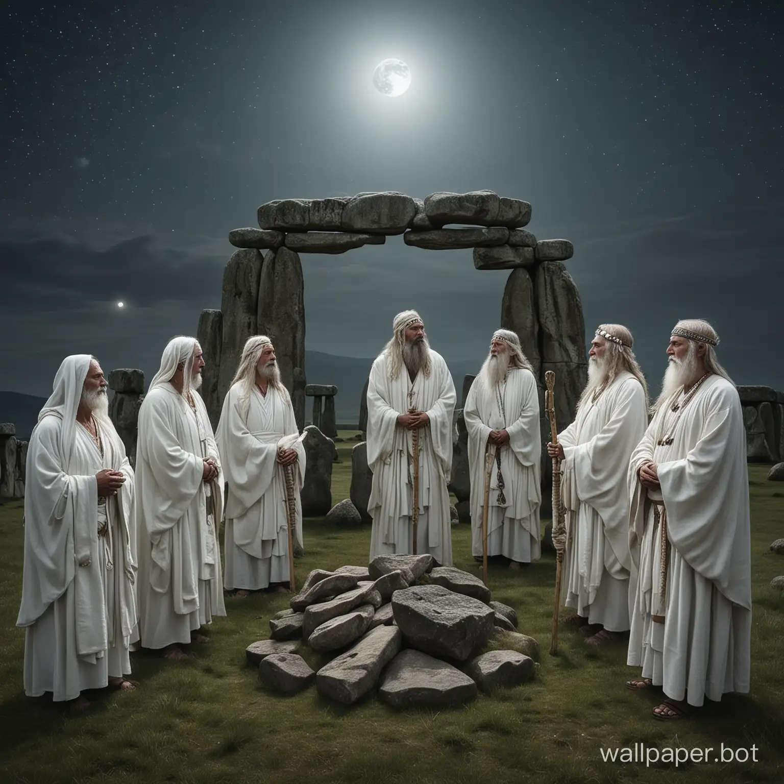 Ancient-Druids-Ceremony-at-Stonehenge-Under-Full-Moon