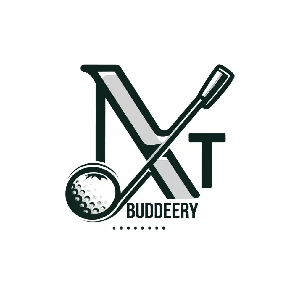 LOGO-Design-for-NT-Buddery-Dynamic-Golf-Theme-Typography-for-Sports-Fitness-Industry