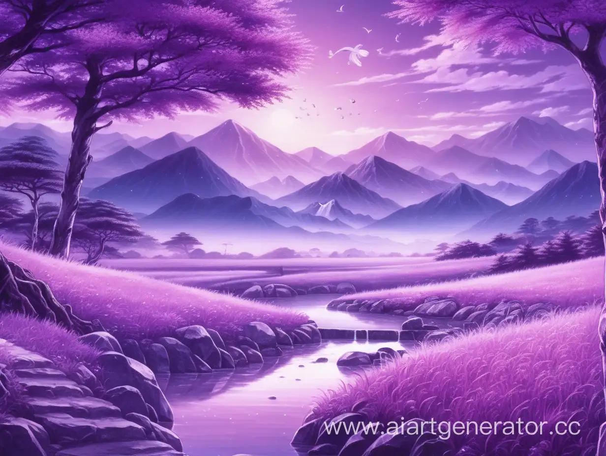 PurpleToned-Anime-Nature-Landscape