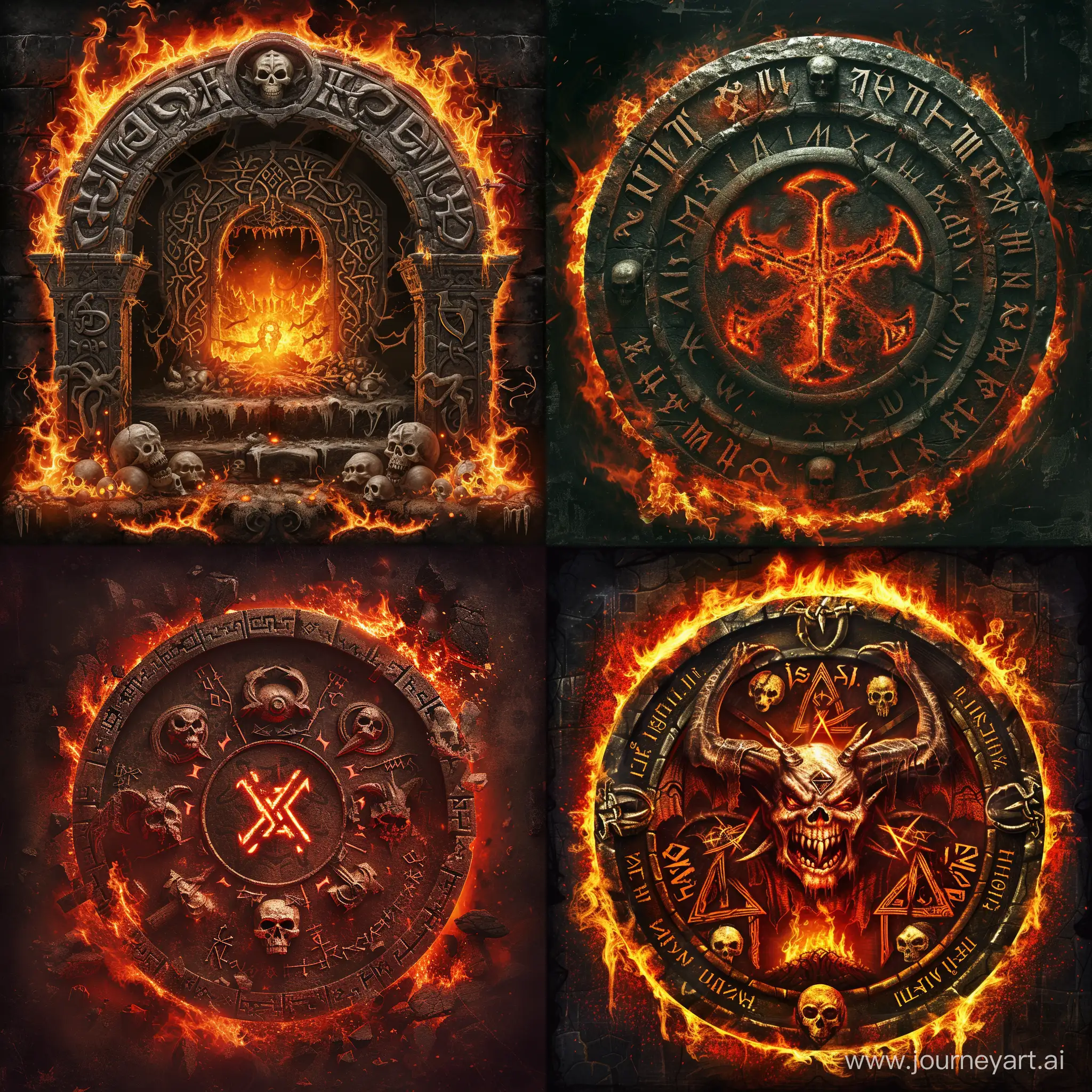 Realistic-Doomstyle-Icon-Demons-Fascists-and-Occultism-with-Hellish-Runes