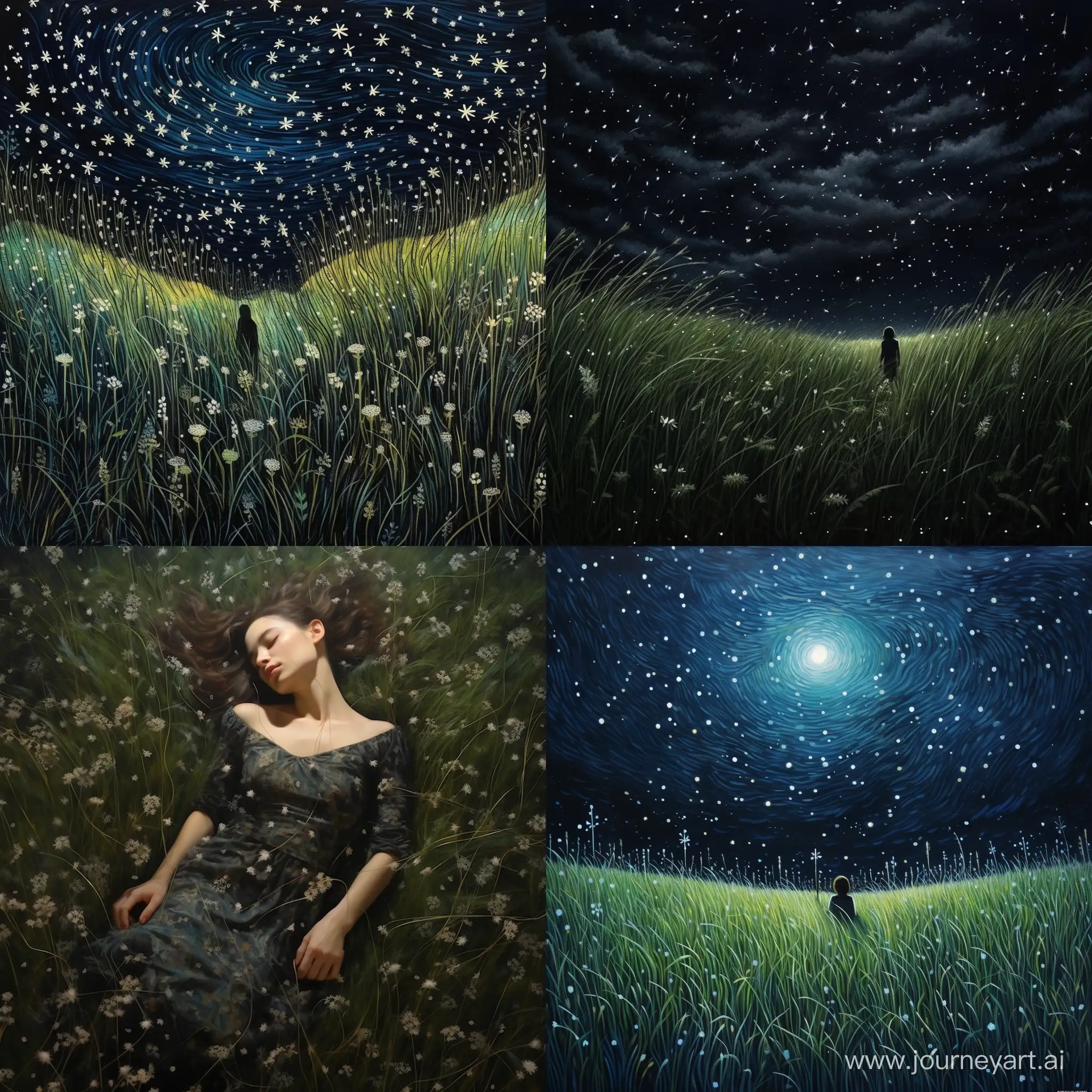 Starry-Night-Sky-on-Soft-Spring-Grass