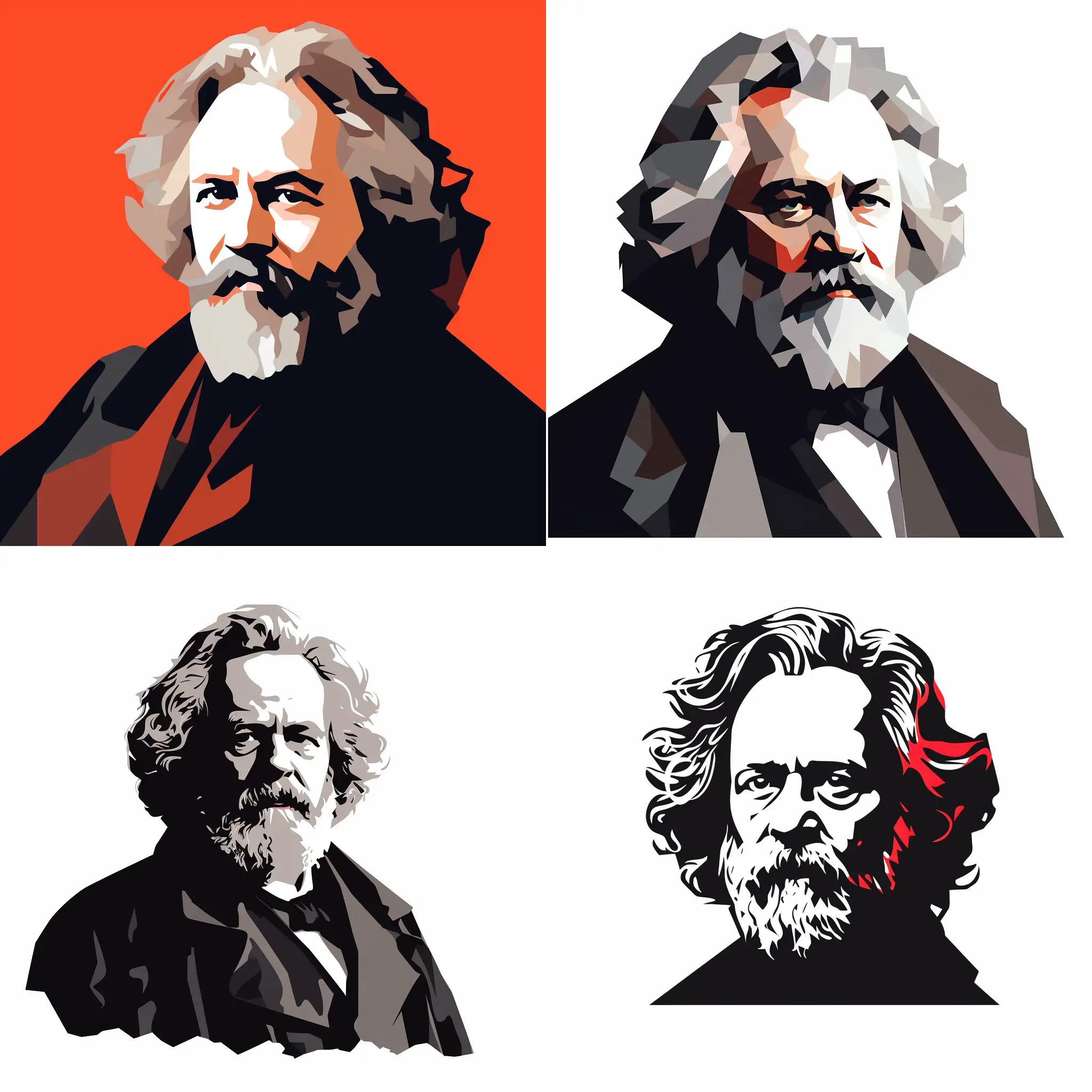 Minimalistic-Vector-Portrait-of-Karl-Marx-in-Black-and-White