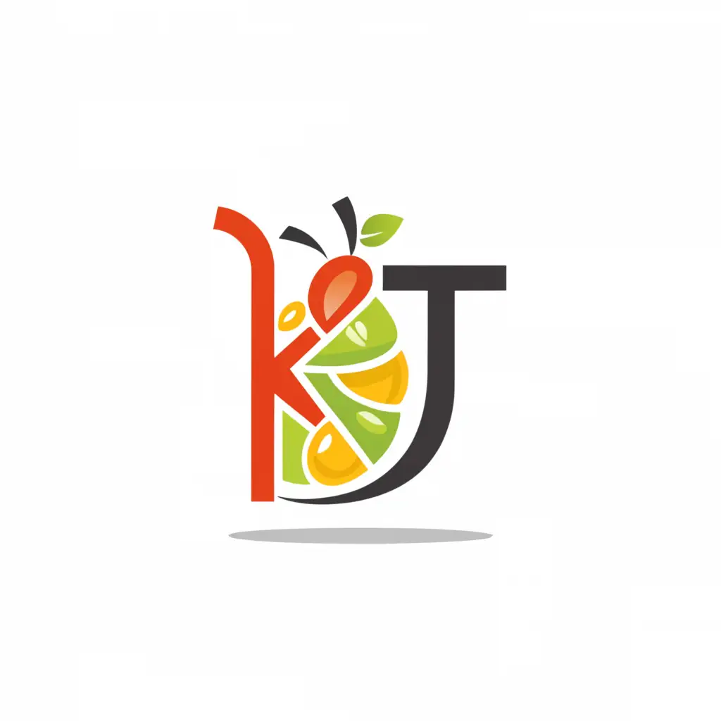 a logo design,with the text "KT", main symbol:Food and drink with fruit, ice, cup,Moderate,clear background
