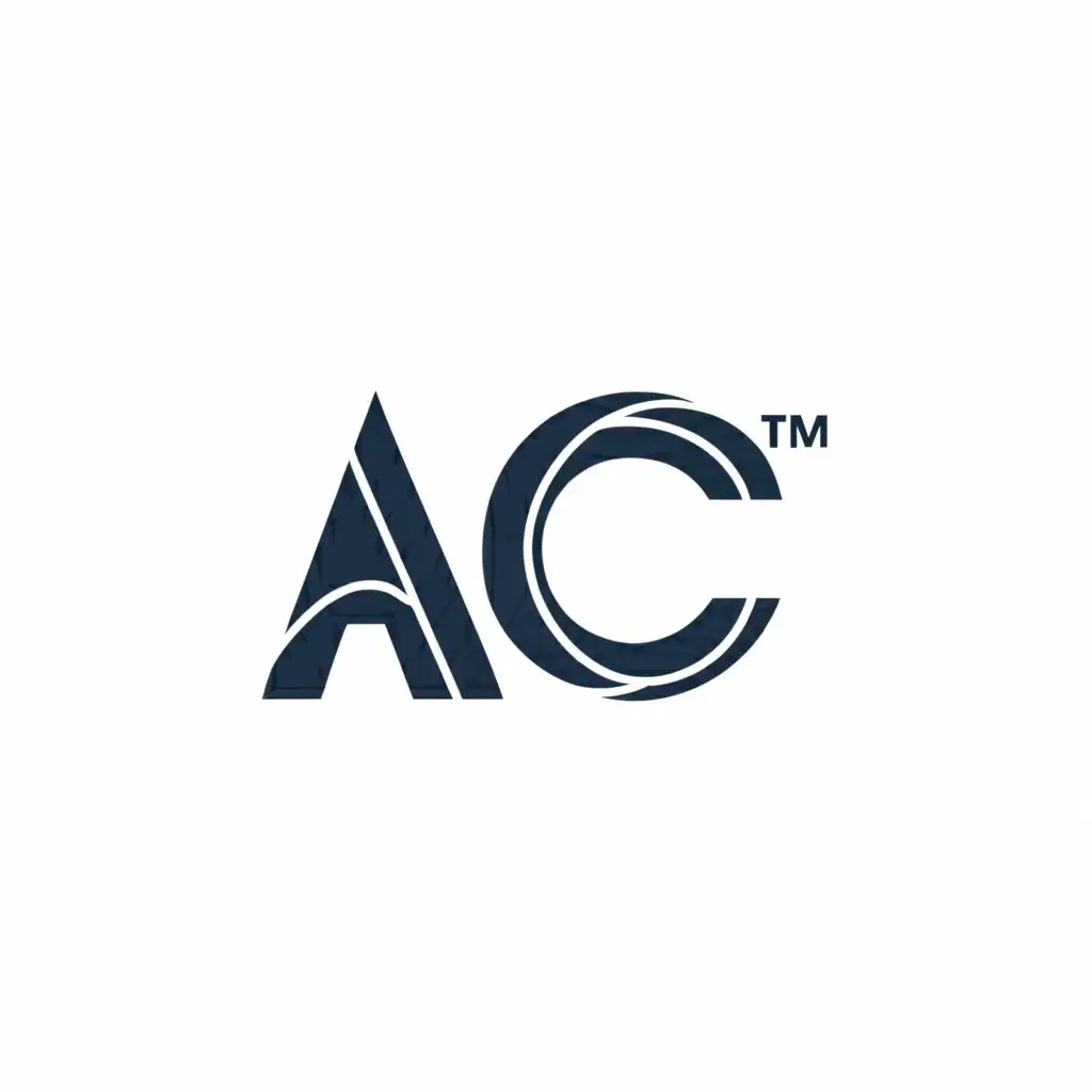 a logo design,with the text "AC", main symbol:AC,Minimalistic,be used in Internet industry,clear background