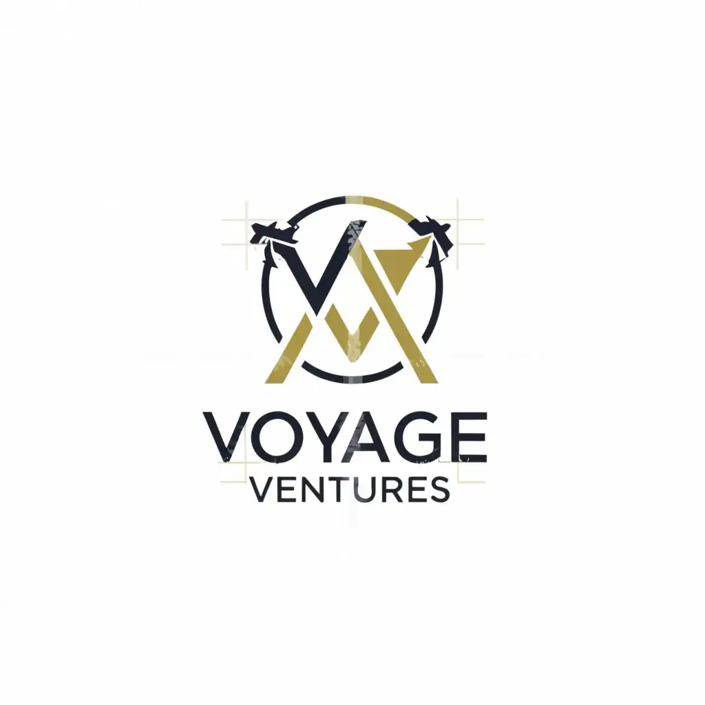 logo, monogram, with the text "Voyage Ventures", typography, be used in Travel industry