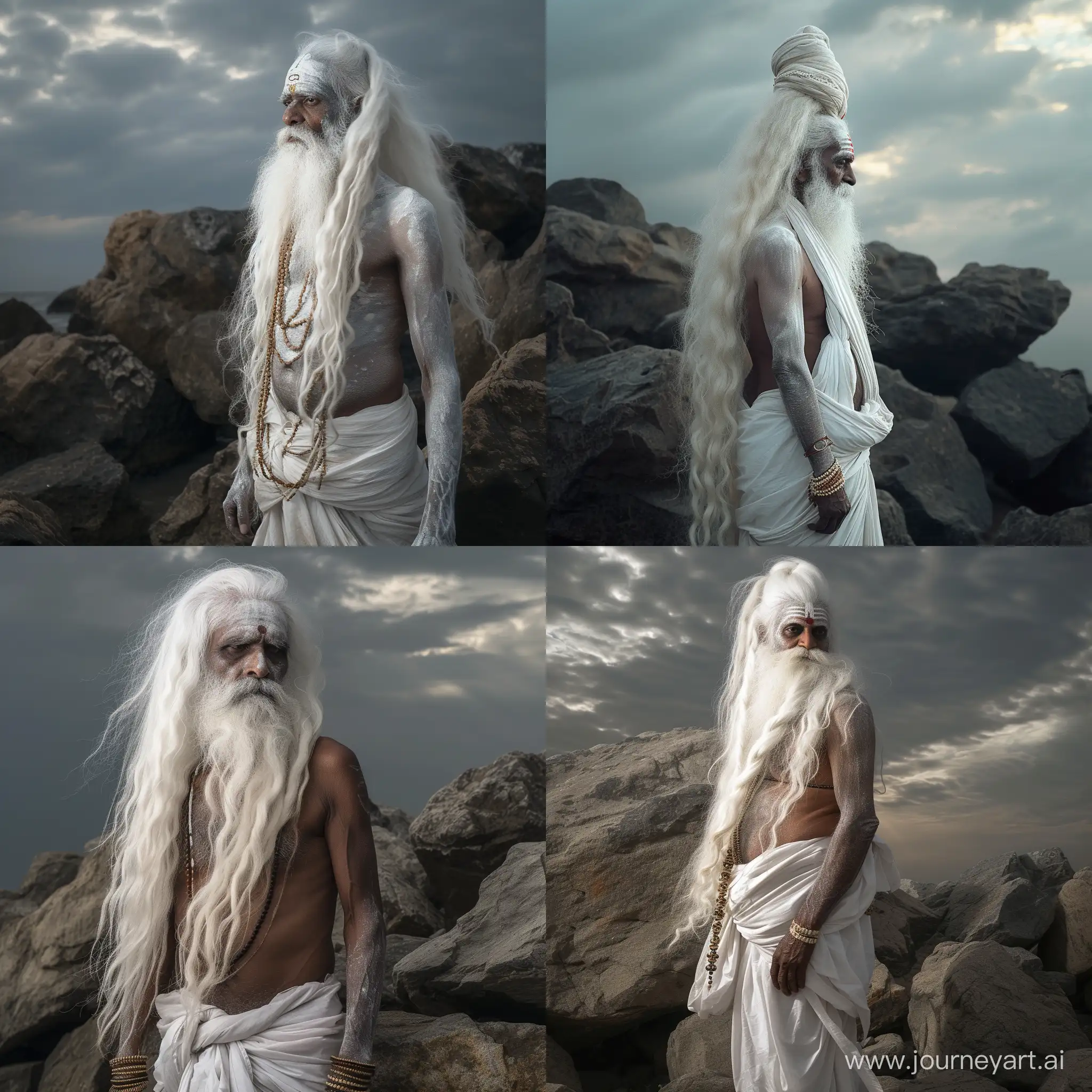 Mystical-Naga-Sadhu-in-Tranquil-Contemplation-Amidst-Natures-Elements