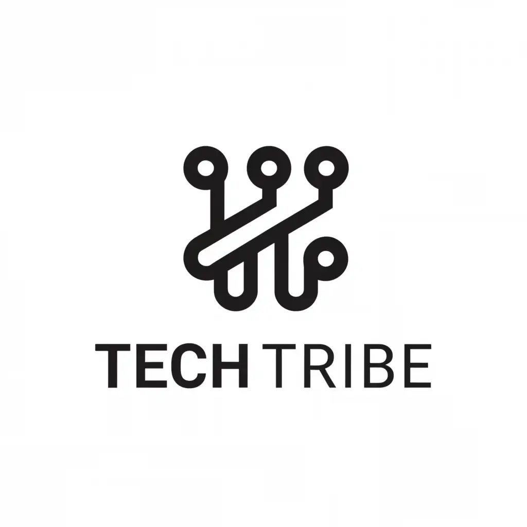 a logo design,with the text "Tech Tribe", main symbol:Code,Moderate,be used in Technology industry,clear background