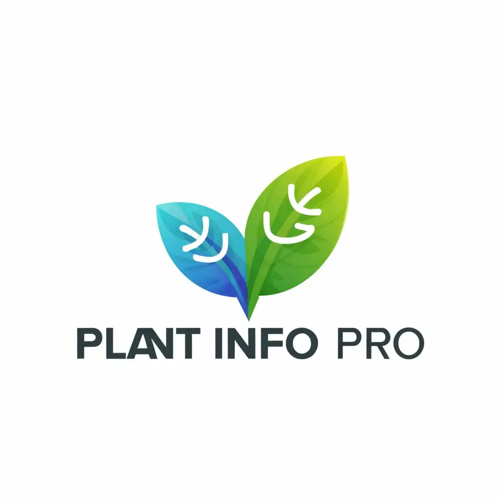 a logo design,with the text "plant info pro", main symbol:leaf,Moderate,be used in Education industry,clear background